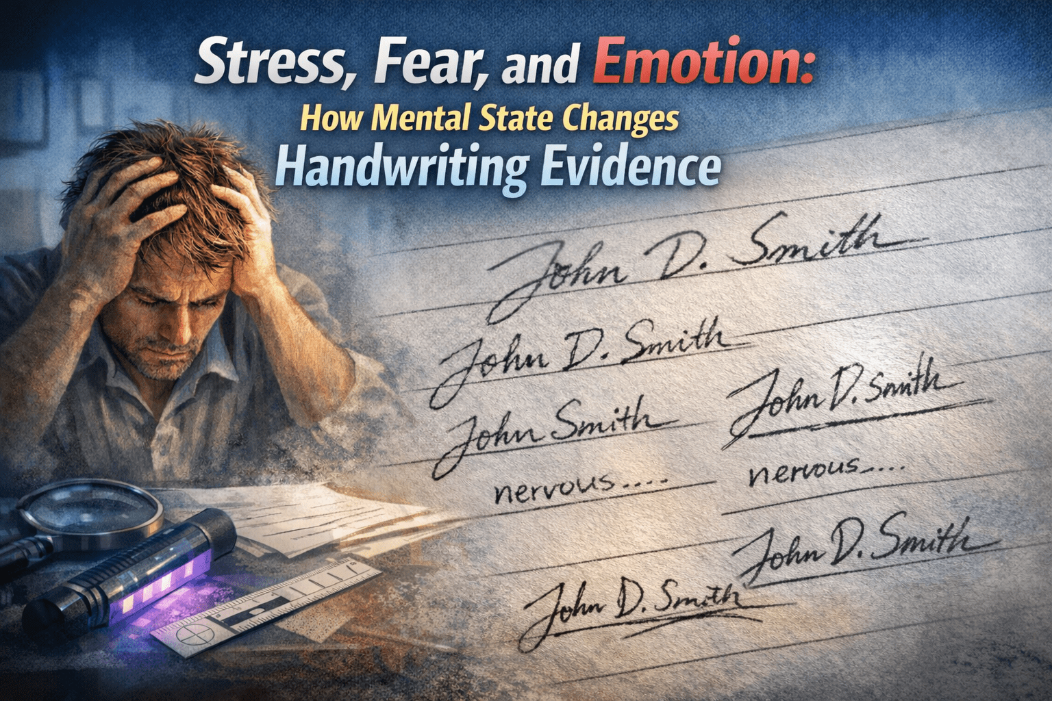 Stress and handwriting analysis