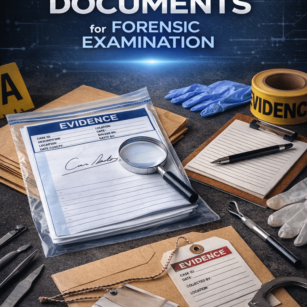 How to preserve documents for forensic examination