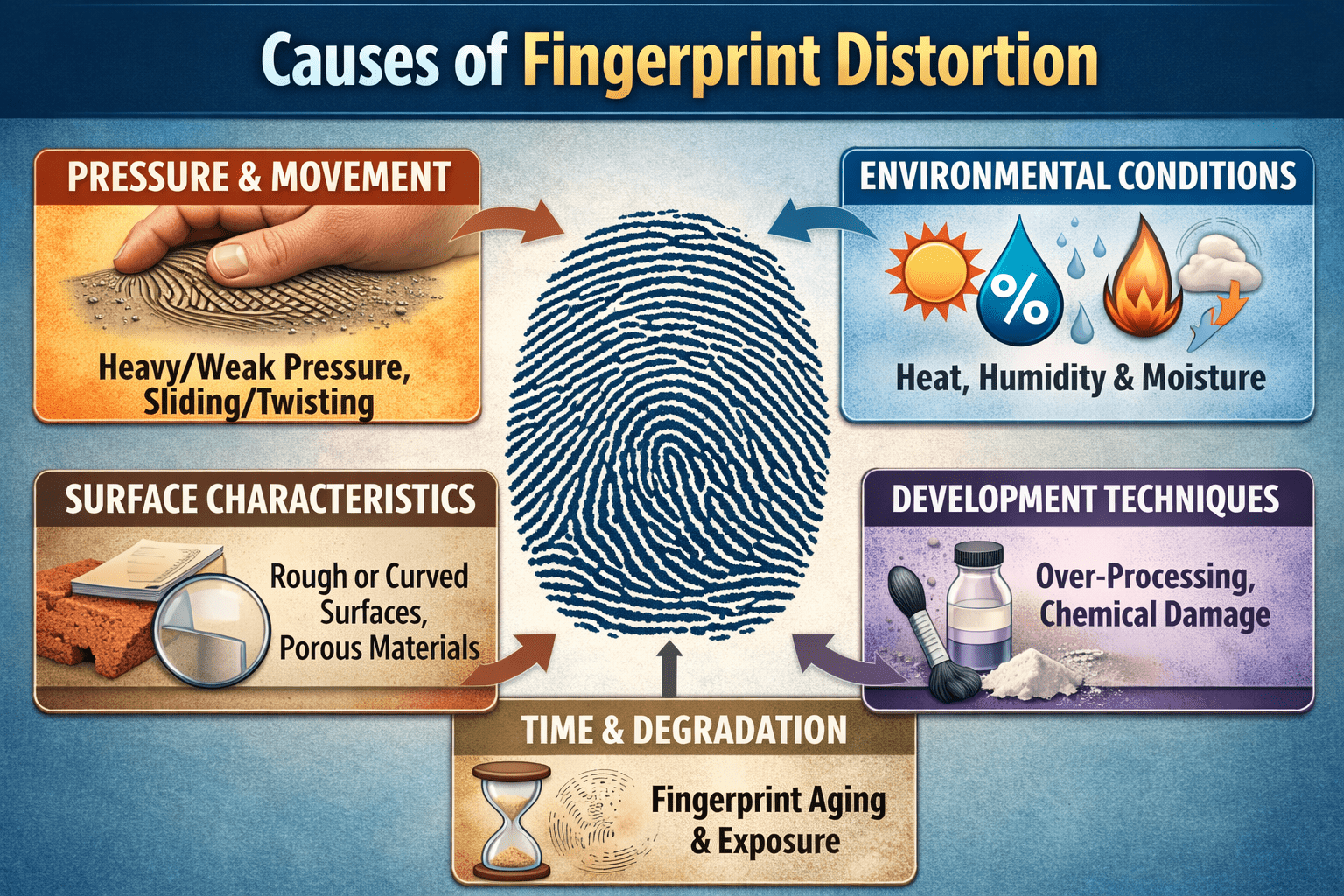 causes of fingerprint distortion