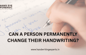 Can a person permanently change their handwriting?