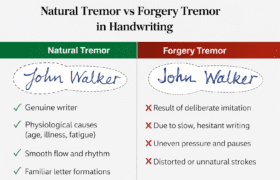 Handwriting Tremor Analysis: Natural Tremor vs Forgery Tremor