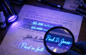 How Ultraviolet Light Reveals Hidden Alterations in Documents