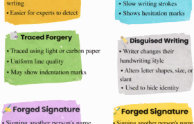 Types of Forgery in Forensic Document Examination